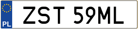 Trailer License Plate